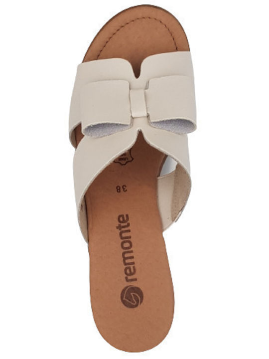 Leder Damen Sandalen Anatomisch in Beige Farbe