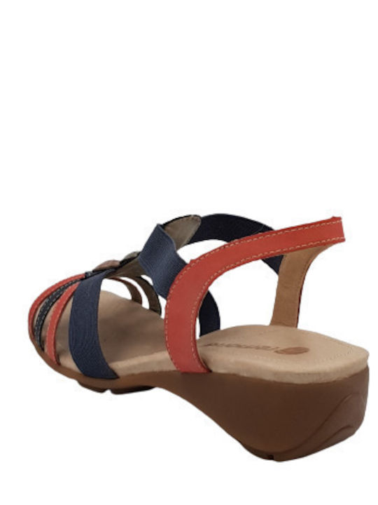 Piele Sandale dama Anatomic in Culorea Albastru marin