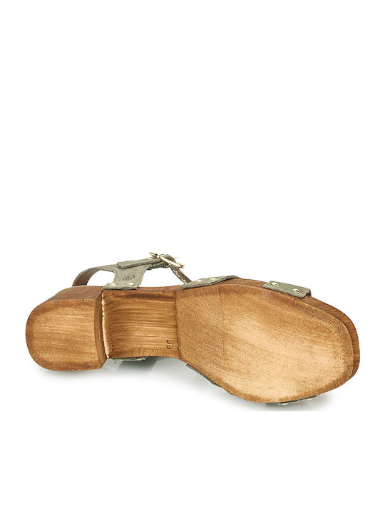Lolla Leder Damen Sandalen Khaki