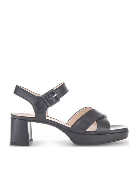 Leder Sandalen Anatomisch Schwarz