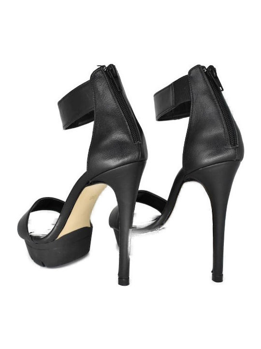 Leather Sandals Black