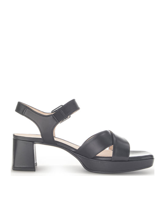 Leder Sandalen Anatomisch Schwarz