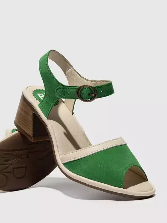 Din piele Sandale Verzi
