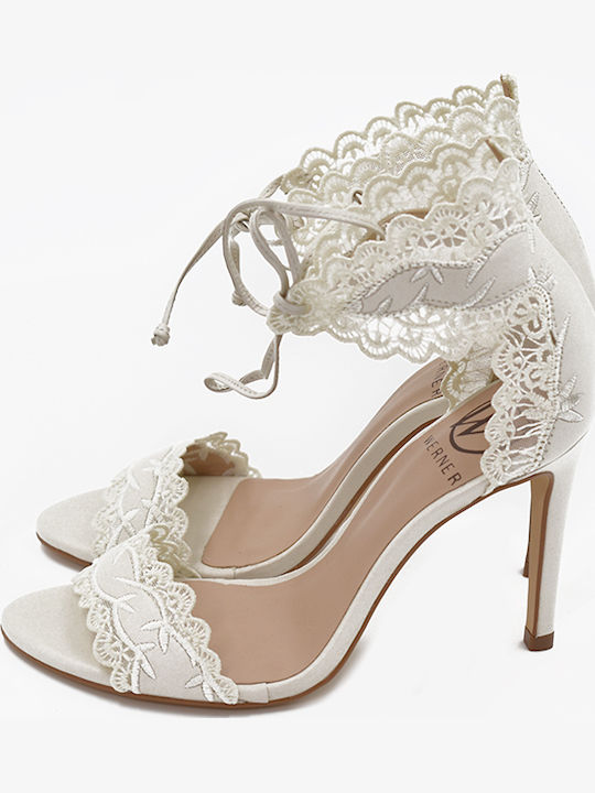 Leder Sandalen Weiß