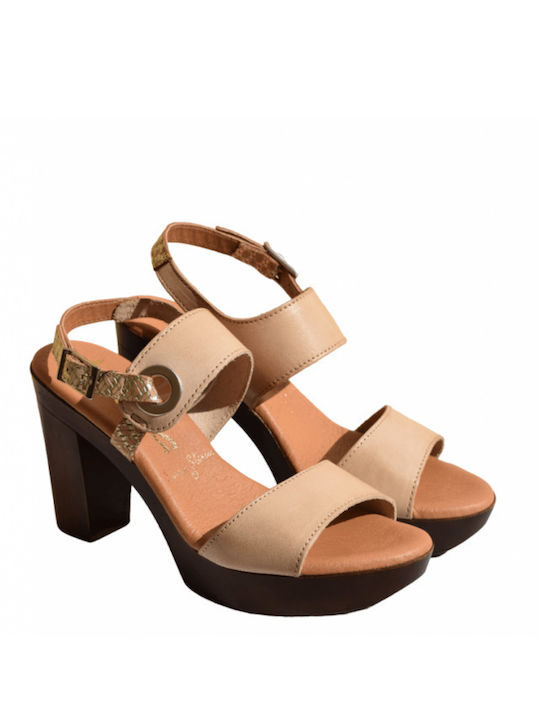 Sandalen Beige
