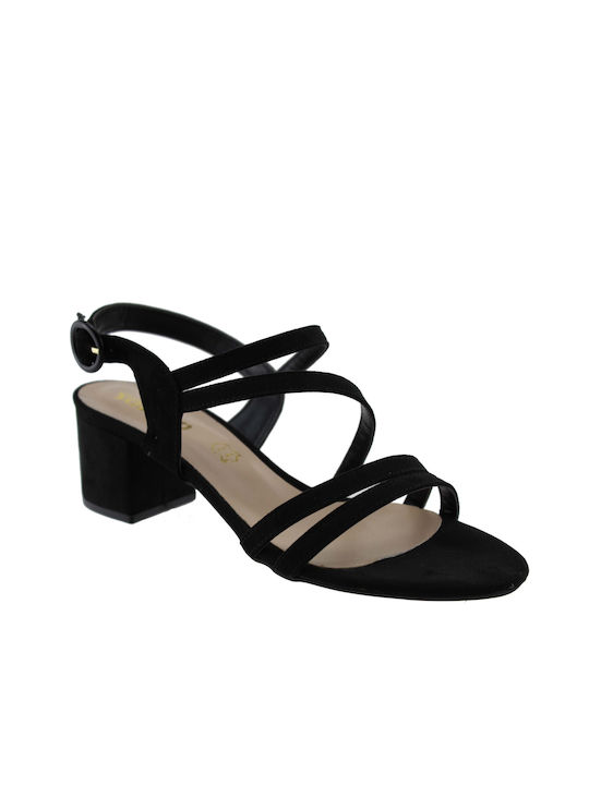 Sabino Suede Women's Sandals Black