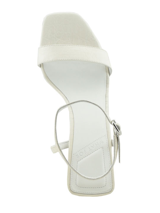 Leder Sandalen Weiß