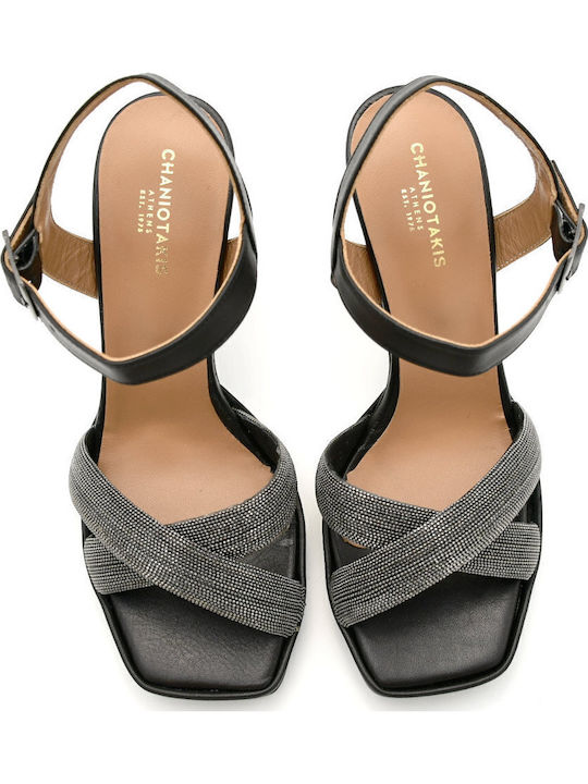 Leder Sandalen Schwarz