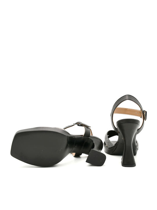 Leder Sandalen Schwarz