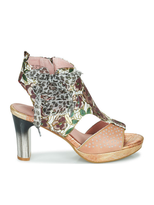 Leder Sandalen Beige