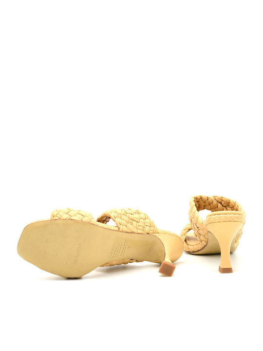 Leder Sandalen Beige