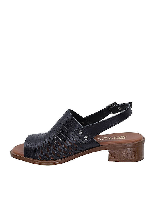 Leder Sandalen Anatomisch Schwarz