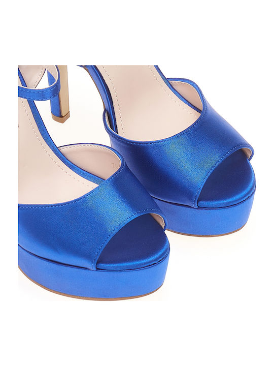 Tsoukalas Sandalen mit Strass Blau Tsoukalas Sandalen mit Strass Blau