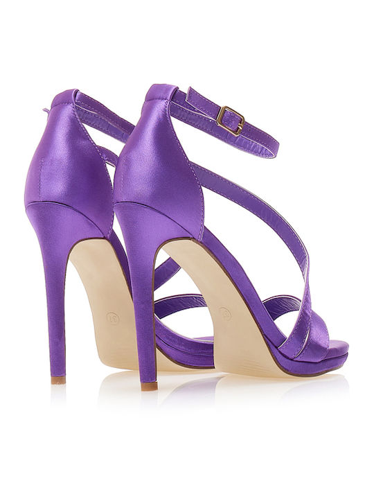 Fabric Sandals Purple