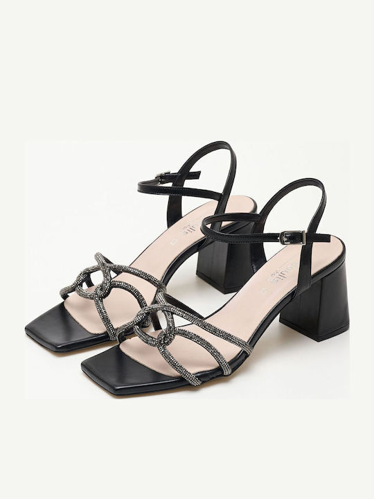 Leder Sandalen Schwarz