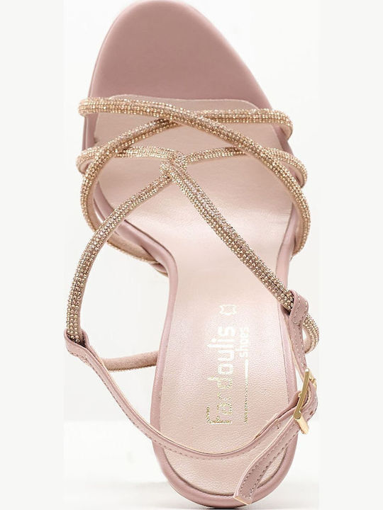 Leder Sandalen Rosa