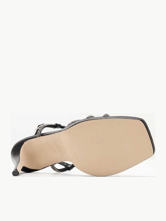 Leder Sandalen Schwarz