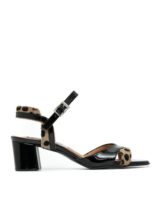 Leder Sandalen Anatomisch Schwarz