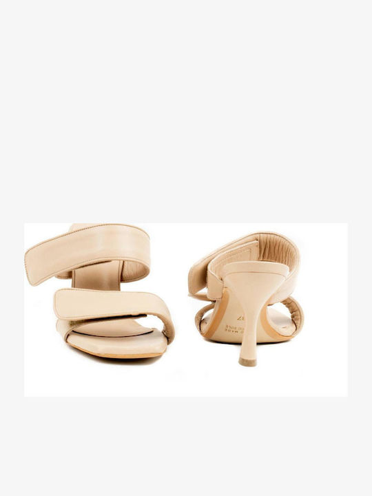 Leder Sandalen Beige