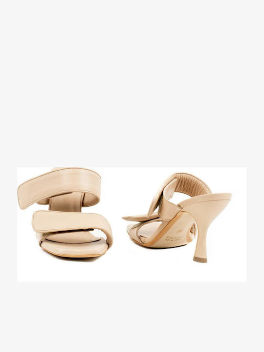 Leder Sandalen Beige