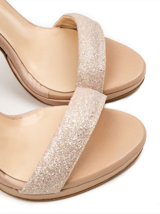 Leder Sandalen Beige