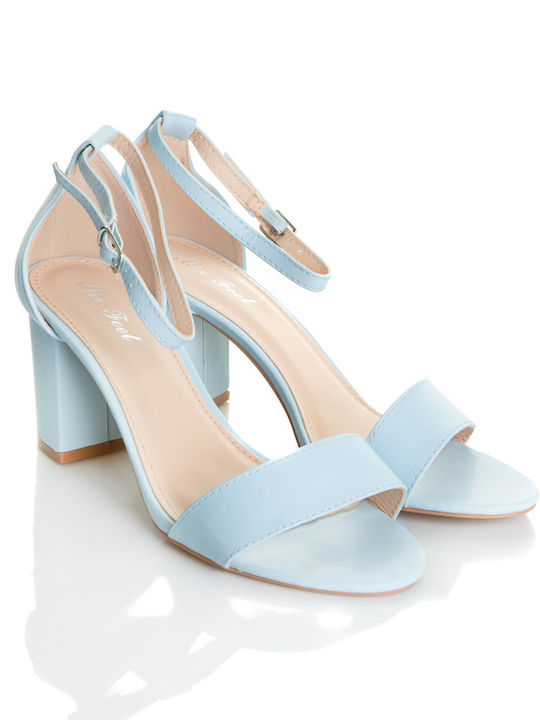 Shoe Art Women's Sandals Light Blue