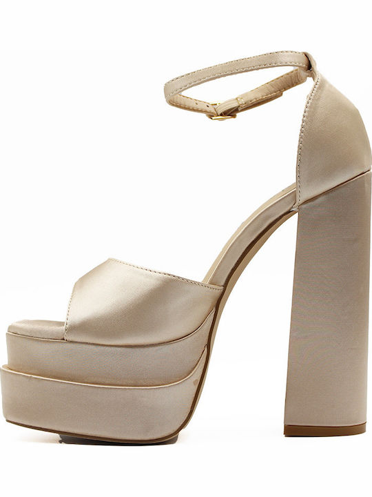Sandalen Beige