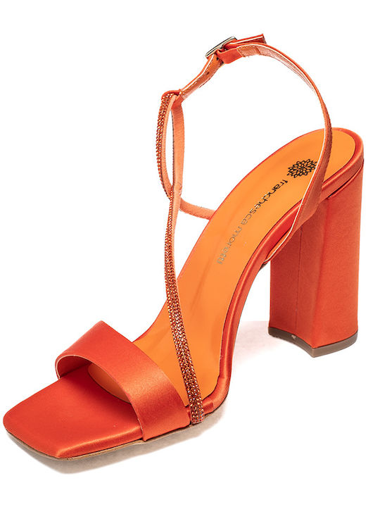 Franchesca Moretti Damen Sandalen in Orange Farbe