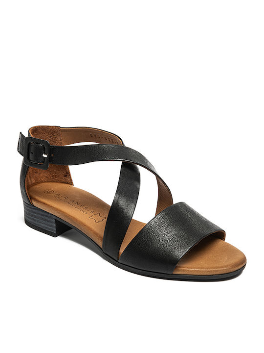 Leather Sandals Black