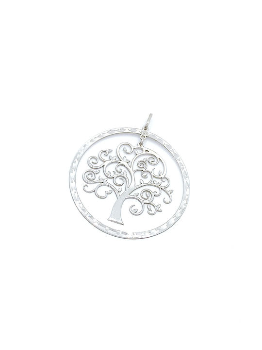 PS Silver Necklace Tree from Silver with Diamond