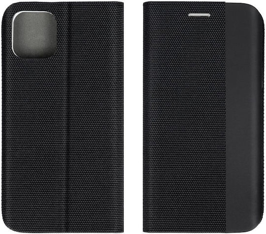 Forcell Sensitive Book Δερματίνης Μαύρο (Redmi Note 12 Pro / Poco X5 Pro)
