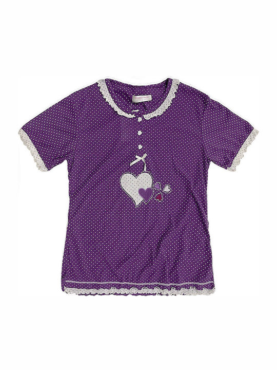 Ustyle Set Pijamale pentru Femei Violet