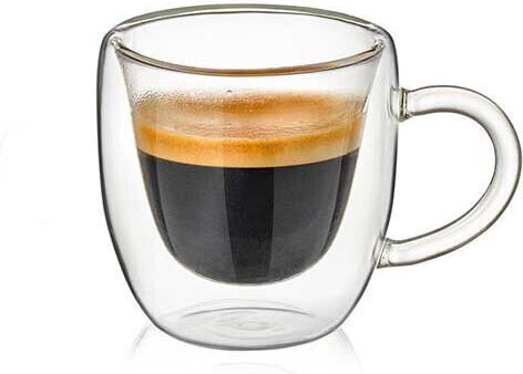 Luigi Ferrero Σετ Φλιτζάνια Espresso Γυάλινα 90ml 2τμχ