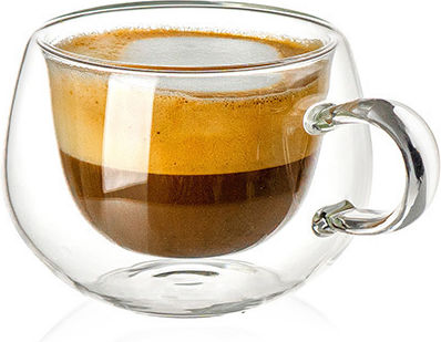 Luigi Ferrero Set de căni Espresso Sticlă Albe 95ml 2buc
