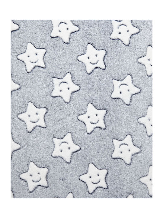 Prenatal Decke Kinderbett Vlies Gray 100x120cm
