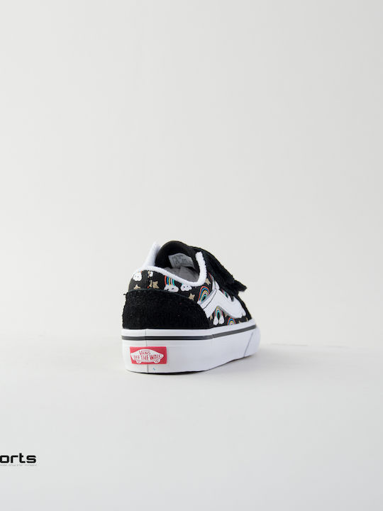 Old Skool Kids Sneakers with Scratch Black