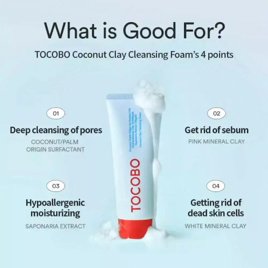 Tocobo Coconut Clay Foam Cleansing Face 150ml