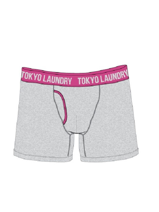 Tokyo Laundry Ανδρικά Μποξεράκια Μαύρα με Σχέδια 2Pack