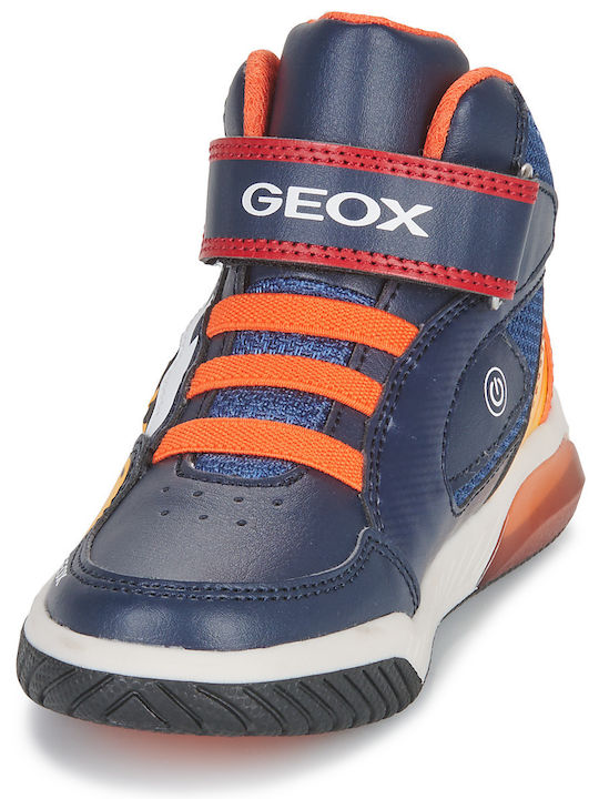 J INEK Παιδικά Sneakers High με Σκρατς & Φωτάκια Πολύχρωμα