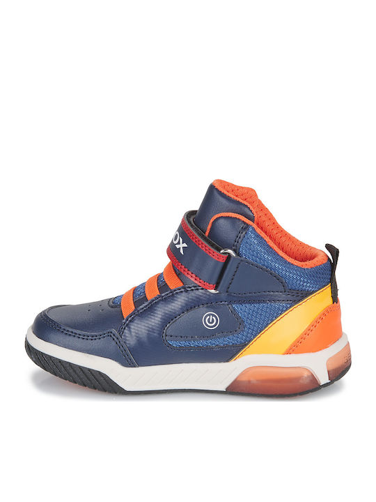 J INEK Παιδικά Sneakers High με Σκρατς & Φωτάκια Πολύχρωμα