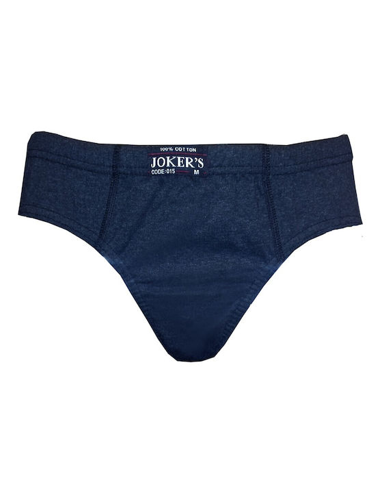 Herren Slips Blau 12Packung