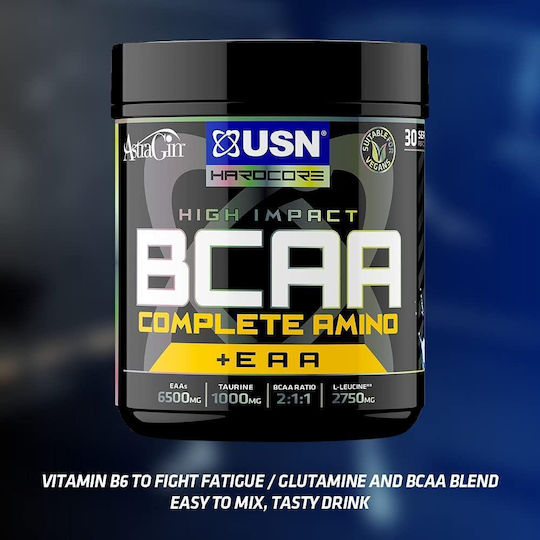 USN Hardcode High Impact BCAA Complete Amino & EAA 400gr Μήλο