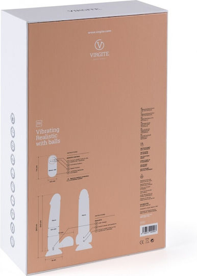Virgite R6 Klassisch Vibrator mit Fernbedienung 26.5cm Fleisch