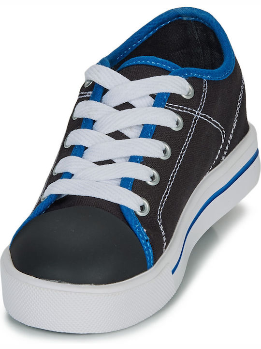 Παιδικά Sneakers με Ροδάκια Μαύρα