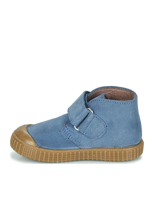 Παιδικά Sneakers High με Σκρατς Μπλε
