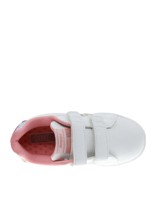 Παιδικά Sneakers με Σκρατς Λευκά