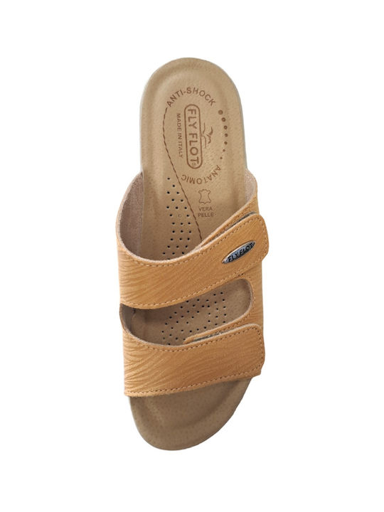 Flache Sandalen für Damen Anatomisch in Gelb Farbe
