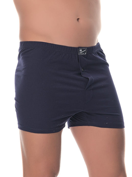 130 Herren Boxershorts Blau 4Packung