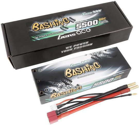 Gens Ace Bashing Μπαταρία Li-Po 7.4V 5500mAh για Τηλεκατευθυνόμενο