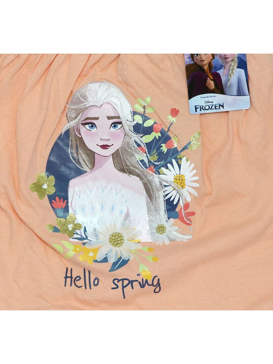 Kids' Set with Shorts Summer 2pcs Orange Frozen